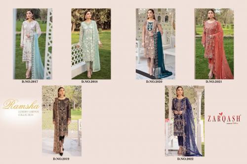 Khayyira Suits Zarqash Ramsha Luxury Chiffon Collection 2017-2022 Price - 7200