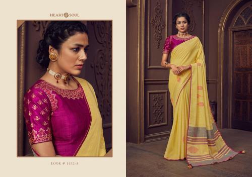 Heart & Soul linen Saree 1432-B Price - 1950