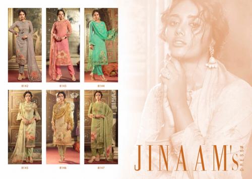 Jinaam Dress Shahab 8142-8147 Price - 7770