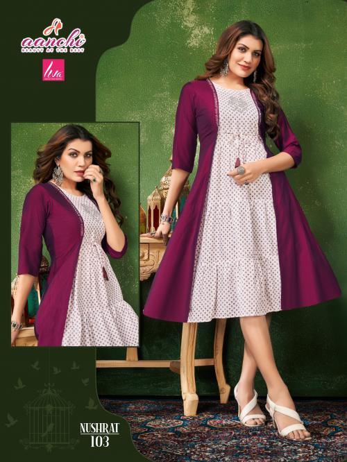 AANCHI KURTIS NUSHRAT 103 Price - 649