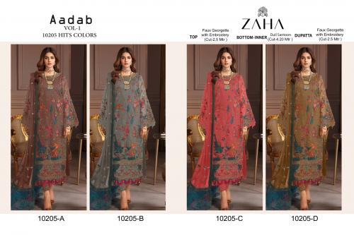 ZAHA AADAB VOL-1 10205-A TO 10205-D Price - 5596