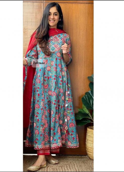 Bollywood  Designer Gown With Dupatta 