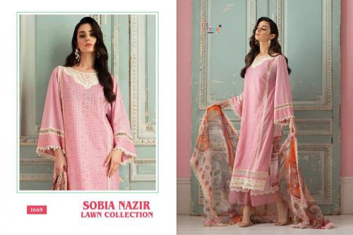 Shree Fab Sobia Nazir Lawn Collection 1669 Price - 1149