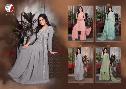 Anju Fabric Kesar 6091-6094 Price - 8780