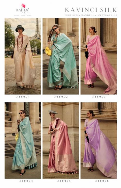 Rajtex Fabrics Kavinci Silk 338001-338006 Price - 11610