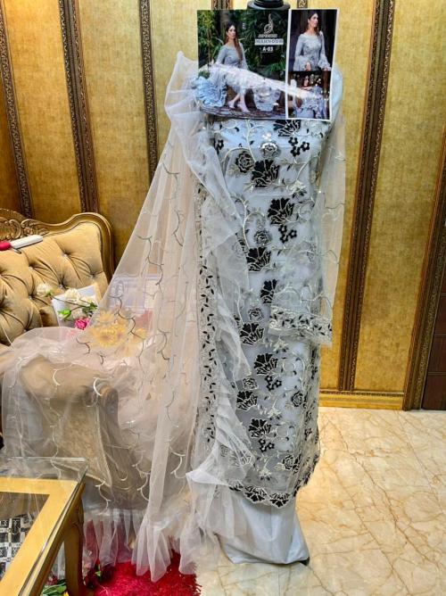 Alif Fashion Mahnoor A-03 Grey Price - 1350