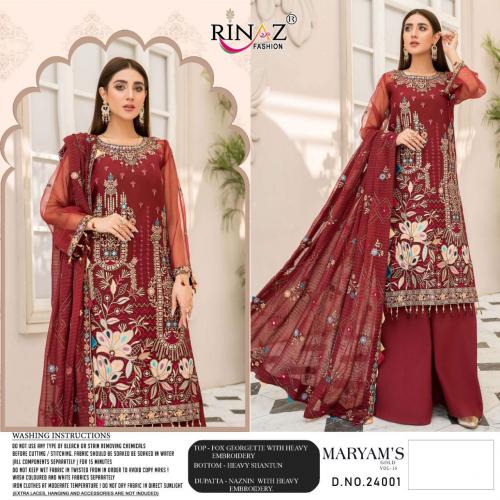 Rinaz Fashion Maryam's Gold 24001 Price - 1425