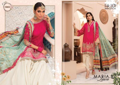 Fair Lady Maria B Lawn Nx 13003 Price - Chiffon Dup-775 , Cotton Dup-849	