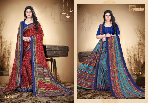 Silk Villa Saree Pashmina 15001-15002 Price - 1750