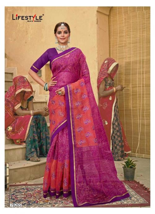 Lifestyle Saree Katha Cotton 78265 Price - 715