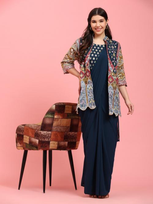 Aamoha Trendz Ready To Wear Designer Saree 290-B Price - 3495