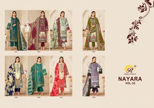 RASHI PRINTS NAYARA VOL-32 1001 TO 1008 Price - 5000