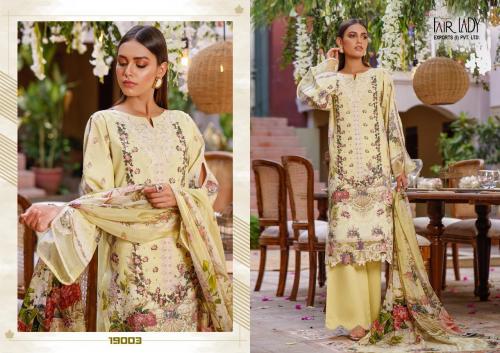 Fair Lady Baroque Luxury Lawn Collection 19003 Price - Chiffon Dup-649 , Cotton Dup-671	