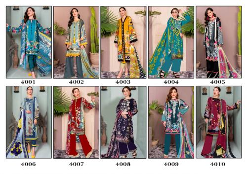Nafisa Cotton Sahil 4001-4010 Price - 4600