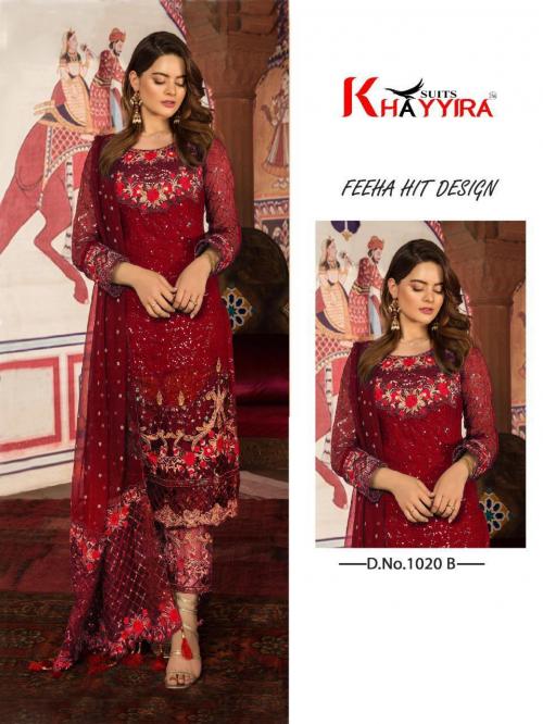 Khayyira Suits Feeha 1020 B Price - 1400