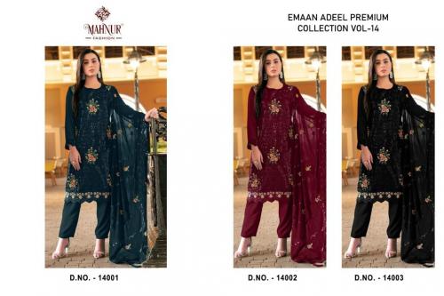 Mahnur Fashion Emaan Adeel Premium 14001-14003 Price - 4347