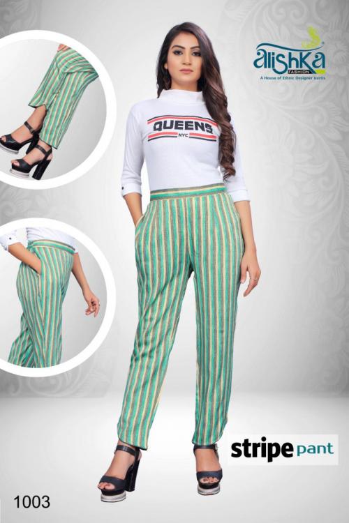 Alishka Fashion Stripe Pant 1003 Price - 345