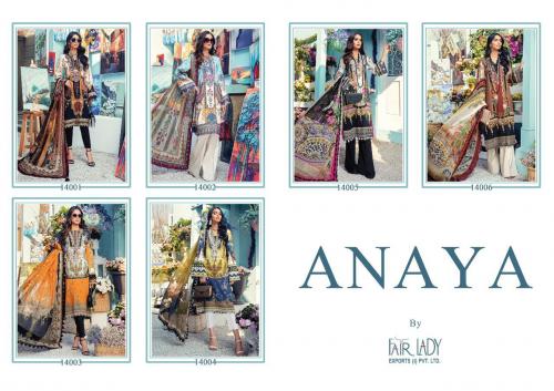 Fair Lady Anaya 14001-14006 Price - Chiffon Dup-3894 , Cotton Dup-4194	