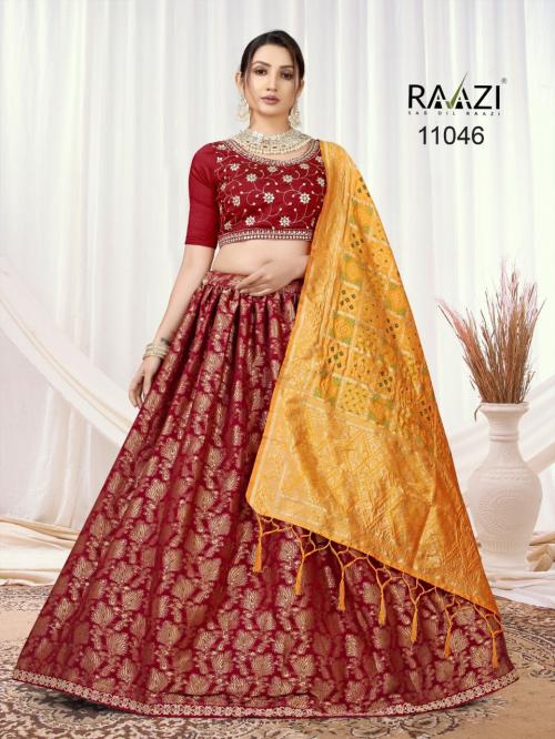 Rama Fashion Raazi Jacquard Lehenga 11046 Price - 1990