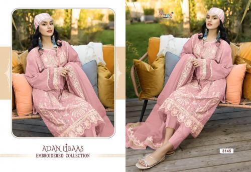 Shree Fab Adan Libaas Embroidered Collection 3145 Price - 1049