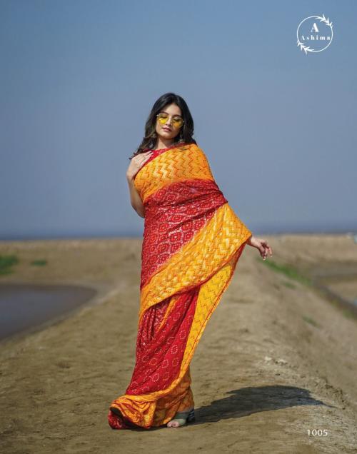Ashima Bandhani Foily 1005 Price - 900