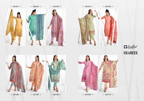 Zulfat Designer Shaheen 420-001 to 420-010 Price - 5050