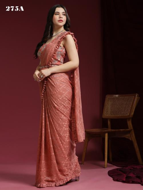 Aamoha Trendz Ready To Wear Designer Saree 275 Colors 