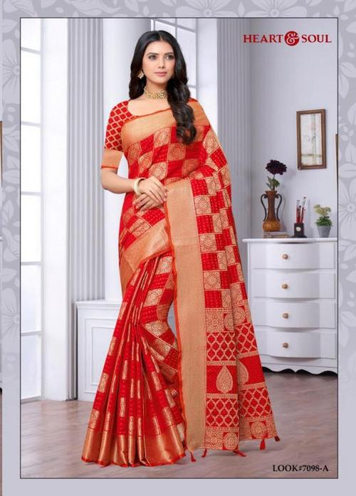 Heat & Soul Bandhani Weaves 7098 A Price - 1125