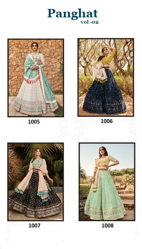 Panghat Lehenga Choli 1005-1008 Price - 16080