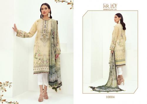 Fair Lady Farasha Lawn 10004 Price - Chiffon Dup-809 , Cotton Dup-849	