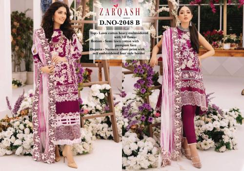 Khayyira Suits Zarqash Ariana Lawn 2048-B Price - 1249
