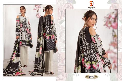 Shraddha Designer Marjjan 2001 Price - Chiffon Dup-675 , Cotton Dup-725	