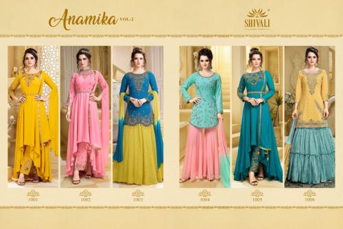 Shivali Fashion Anamika 1001-1006 Price - L-18720, XL-19320, XXL-19920	
