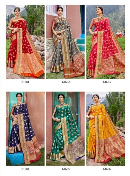 Lifestyle Saree Kashmiri Silk 61681-61686 Price - 7290