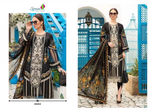 SANIYA TRENDZ MARIA B LAWN VOL-26 26002 Price - 1201