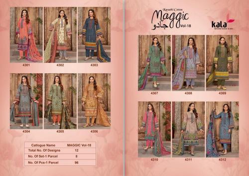 Kala Fashion Maggic Karachi Cotton 4301-4312 Price - 5100