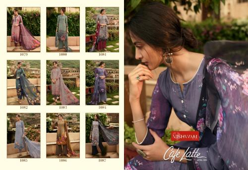 Vishwam Fabrics Caffe Latte 1079-1087 Price - 10800