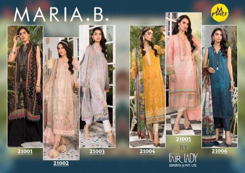 Fair Lady Maria B M Prints 21001-21006 Price - Chiffon Dup-3894 , Cotton Dup-4194	