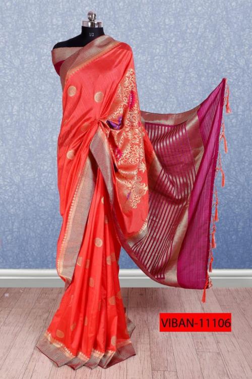 Mintorsi Designer Banarasi Silk Saree 11106 Price - 1530