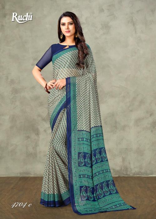 Ruchi Saree Super Kesar Chiffon 4704 C Price - 460