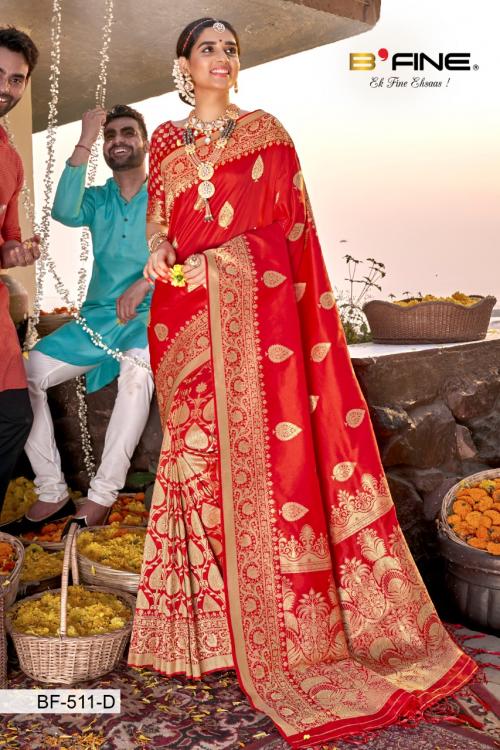 B Fine Saree Parampara BF-511-D Price - 26340