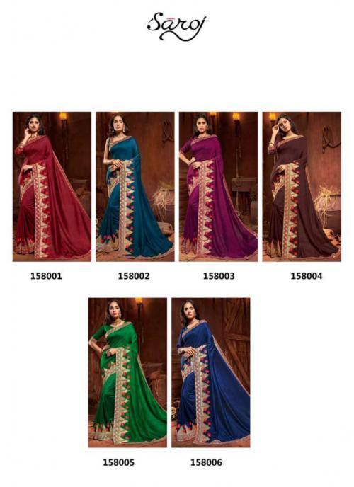 Saroj Saree Ishika 158001-158006 Price - 8010