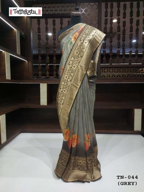 Tathastu Saree 44 Grey Price - 2275