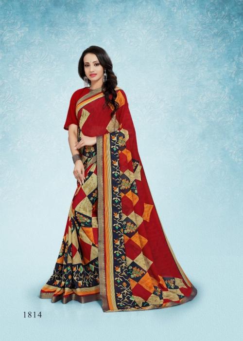 Kodas Sitka Saree Dilnashree Pattron 1814 Price - 375