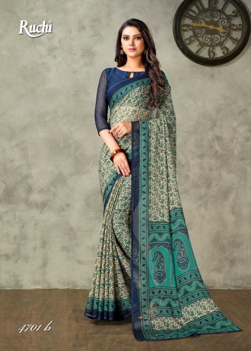 Ruchi Saree Super Kesar Chiffon 4701 B Price - 460