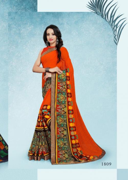 Kodas Sitka Saree Dilnashree Pattron 1809 Price - 375