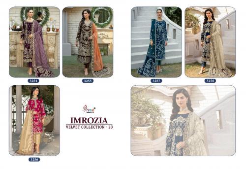Shree Fab Imrozia Velvet Collection-23 3254-3258 Price - 8745