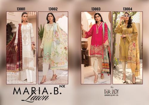 Fair Lady Maria B Lawn Nx 13001-13004 Price - Chiffon Dup-3100 , Cotton Dup-3396	