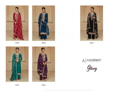 Aashirwad Creation Glory 9739-9743 Price - 8745