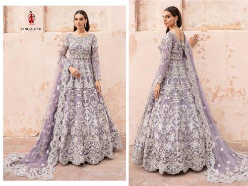 KB Series Boutique Collection Bridal Anarkali Gown KB-1067-B Price - 4195
